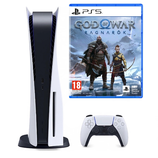 Игровая приставка Sony PlayStation 5 + God of War Ragnarok - цена, характеристики, отзывы, рассрочка, фото 1