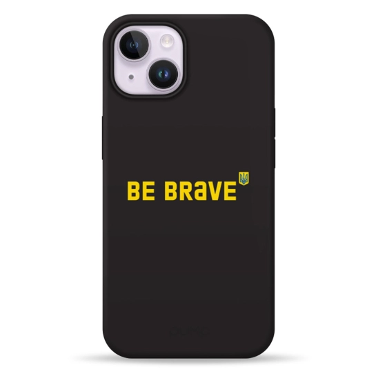 Чехол Pump Silicone Minimalistic Case with MagSafe for iPhone 14 Be Brave #