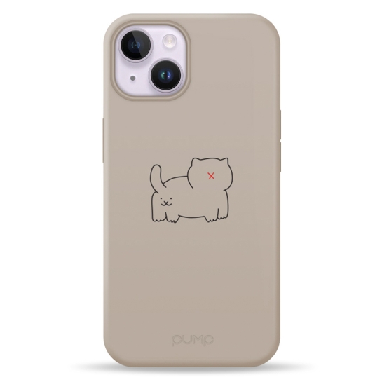 Чехол Pump Silicone Minimalistic Case with MagSafe for iPhone 14 Cat Fass - цена, характеристики, отзывы, рассрочка, фото 1