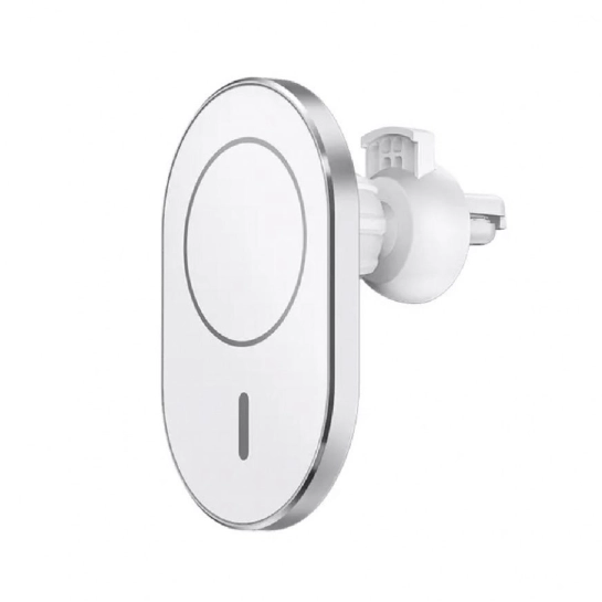 Автомобильное зарядное устройство-держатель Wiwu Magnetic Attached Wireless Charger Car 15W White