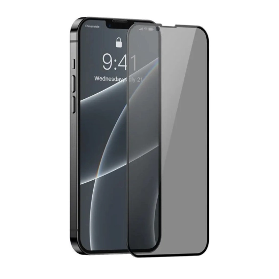 Стекло Baseus Full-Screen Anti-Spy Tempered Glass for iPnone 13/13 Pro Black 1 Pcs