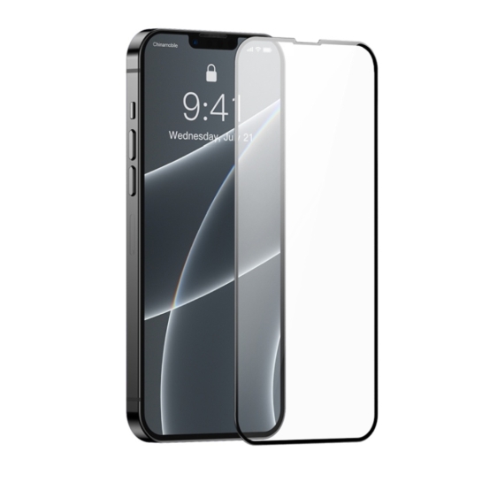 Стекло Baseus Full-Screen Tempered Glass for iPhone 13/13 Pro Black 1 Pcs - цена, характеристики, отзывы, рассрочка, фото 1