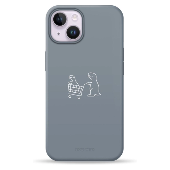 Чехол Pump Silicone Minimalistic Case with MagSafe for iPhone 14 Dino Market