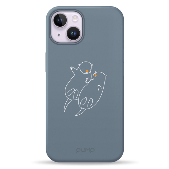 Чохол Pump Silicone Minimalistic Case with MagSafe for iPhone 14 Otters - ціна, характеристики, відгуки, розстрочка, фото 1