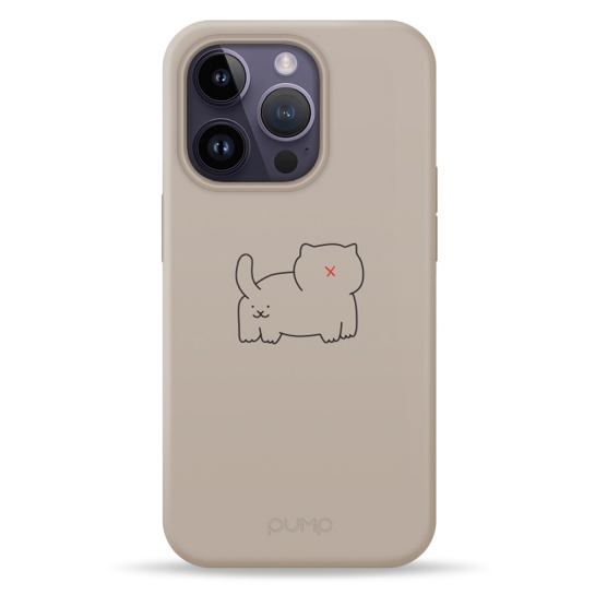 Чехол Pump Silicone Minimalistic Case with MagSafe for iPhone 14 Pro Cat Fass - цена, характеристики, отзывы, рассрочка, фото 1
