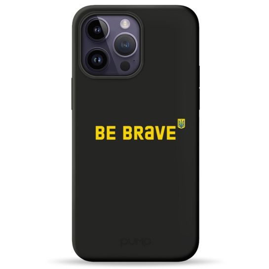 Чохол Pump Silicone Minimalistic Case with MagSafe for iPhone 14 Pro Max Be Brave - цена, характеристики, отзывы, рассрочка, фото 1