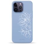 Чохол Pump Silicone Minimalistic Case with MagSafe for iPhone 14 Pro Max Floral #