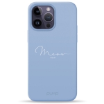 Чехол Pump Silicone Minimalistic Case with MagSafe for iPhone 14 Pro Max Meow Blue #