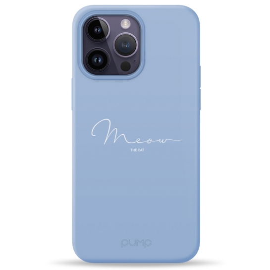 Чохол Pump Silicone Minimalistic Case with MagSafe for iPhone 14 Pro Max Meow Blue # - ціна, характеристики, відгуки, розстрочка, фото 1