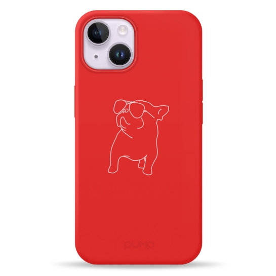 Чехол Pump Silicone Minimalistic Case with MagSafe for iPhone 14 Pug With # - цена, характеристики, отзывы, рассрочка, фото 1