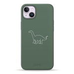 Чохол Pump Silicone Minimalistic Case with MagSafe for iPhone 14 Plus Dino #