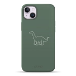 Чохол Pump Silicone Minimalistic Case with MagSafe for iPhone 14 Plus Dino #