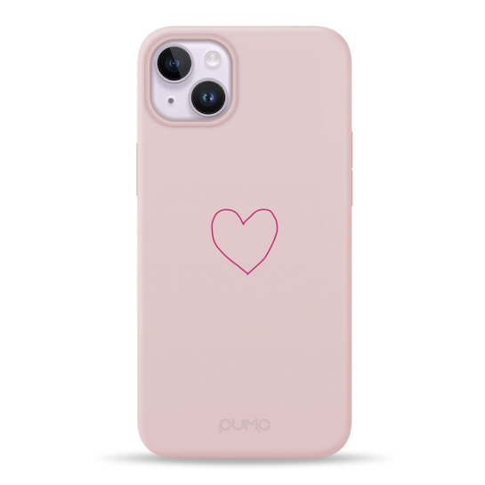 Чехол Pump Silicone Minimalistic Case with MagSafe for iPhone 14 Plus Krivoe Heart # - цена, характеристики, отзывы, рассрочка, фото 1