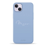 Чохол Pump Silicone Minimalistic Case with MagSafe for iPhone 14 Plus Meow Blue #