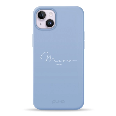 Чохол Pump Silicone Minimalistic Case with MagSafe for iPhone 14 Plus Meow Blue # - цена, характеристики, отзывы, рассрочка, фото 1