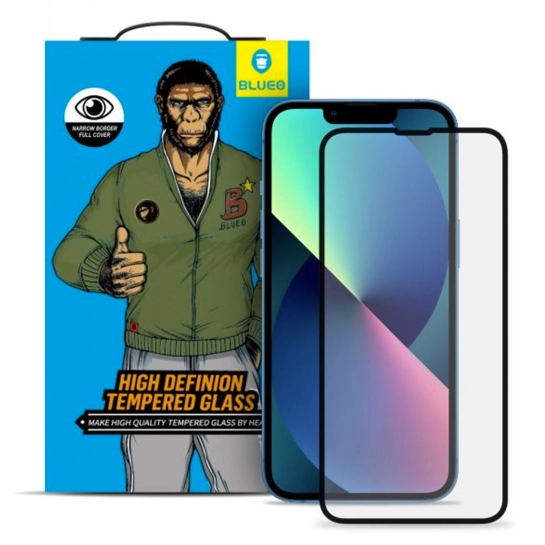 Скло Blueo 2.5D Silk Narrow Border Tempered Glass HD for iPhone 13/13 Pro Black
