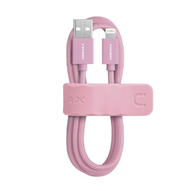 Кабель Momax Elite Link MFI Lightning Cable Pink Sand - цена, характеристики, отзывы, рассрочка, фото 1