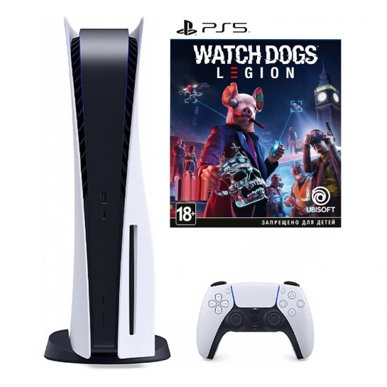 Ігрова приставка Sony PlayStation 5 + Гра Watch Dogs: Legion - ціна, характеристики, відгуки, розстрочка, фото 1