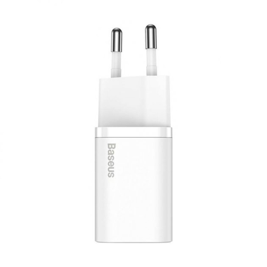Сетевое зарядное устройство Baseus Super Si 20W PD Quick Charger + TypeC Light Cable White - цена, характеристики, отзывы, рассрочка, фото 2