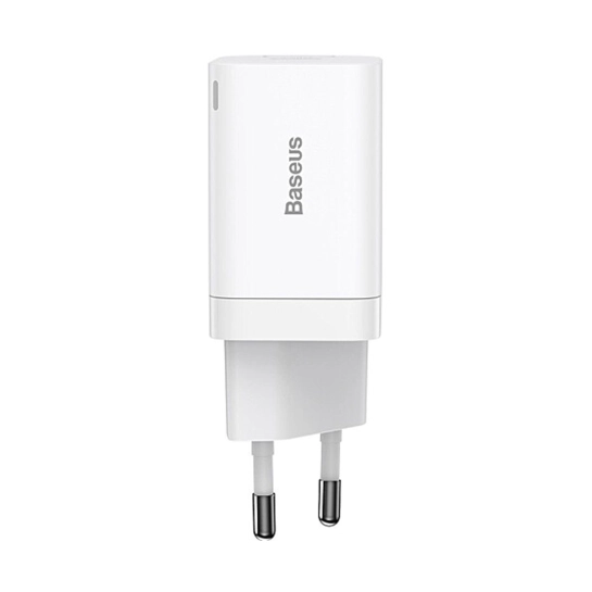 Сетевое зарядное устройство Baseus Super Si Pro Quick Charger C+U 30W White