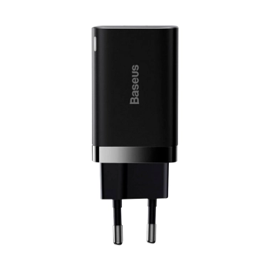 Сетевое зарядное устройство Baseus Super Si Pro Quick Charger C+U 30W Black - цена, характеристики, отзывы, рассрочка, фото 1