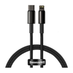Кабель Baseus Tungsten Gold Lightning to USB-C PD 20W Cable (1m) Black