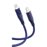 Кабель BlueO Liquid Silicone PD Fast Charging Cable Lightning to USB-C 1.2m Dark Blue