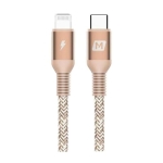 Кабель Momax Elite Link Lightning to USB-C Cable (1.2m) Blush Gold