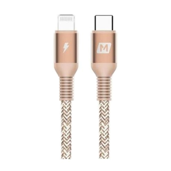 Кабель Momax Elite Link Lightning to USB-C Cable (1.2m) Blush Gold - ціна, характеристики, відгуки, розстрочка, фото 1