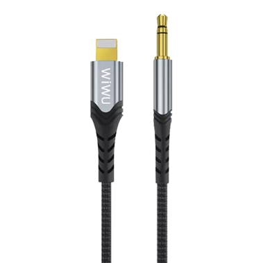 Кабель Wiwu Aux Stereo 3.5mm to Lightning Cable (1.5m) Black