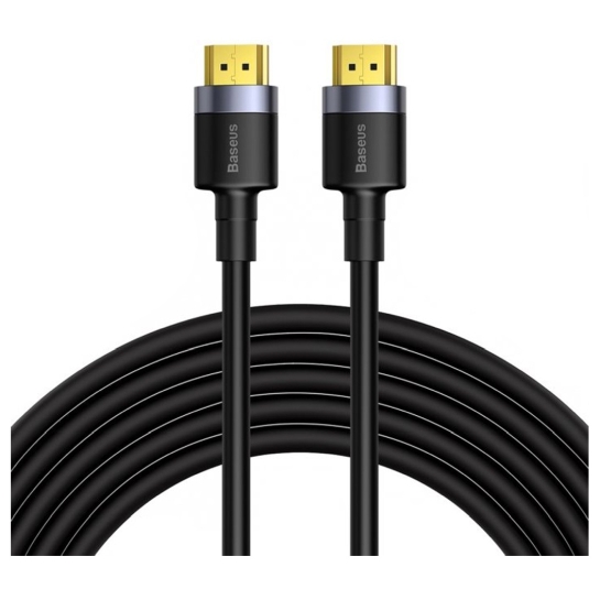 Кабель Baseus Cafule 4KHD Male to 4KHD Male HDMI Cable (5m) Black - ціна, характеристики, відгуки, розстрочка, фото 1