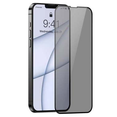 Скло Baseus Full-Screen Anti-Spy Tempered Glass for iPnone 13 Pro Max Black 1 Pcs - цена, характеристики, отзывы, рассрочка, фото 1
