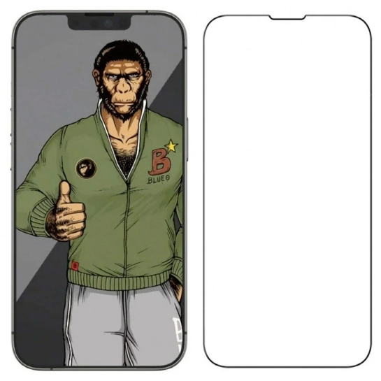 Стекло Blueo 2.5D Silk Narrow Border Tempered Glass HD for iPhone 13 Pro Max Black