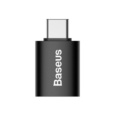 Переходник Baseus Ingenuity Mini OTG USB to Type-C Black - цена, характеристики, отзывы, рассрочка, фото 1