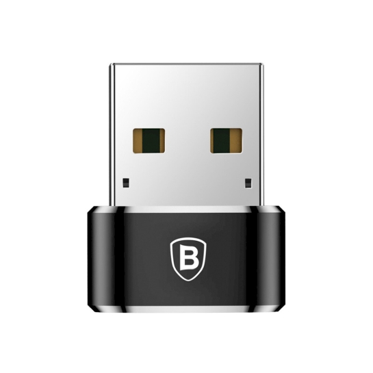 Переходник Baseus Type-C Female To USB-A Male Adapter Converter Black - цена, характеристики, отзывы, рассрочка, фото 1