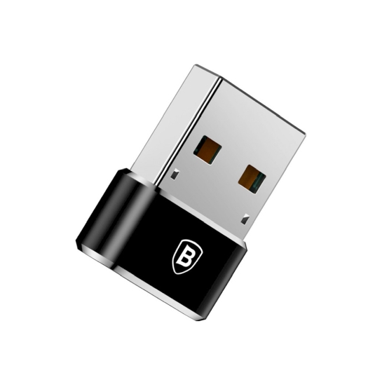 Перехідник Baseus Type-C Female To USB-A Male Adapter Converter Black - ціна, характеристики, відгуки, розстрочка, фото 2