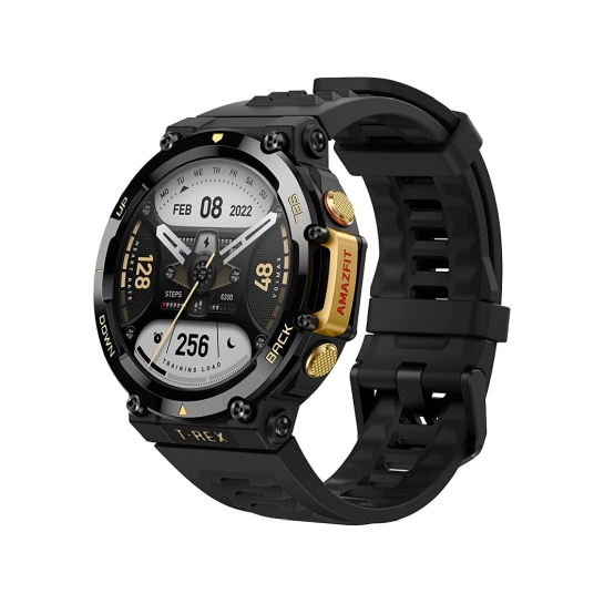 Смарт-годинник Amazfit T-Rex 2 Astro Black & Gold - ціна, характеристики, відгуки, розстрочка, фото 1