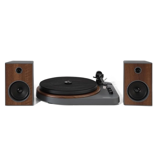Виниловый проигрыватель Crosley T160 Shelf System Gray