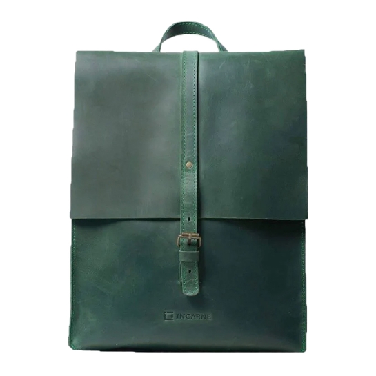 Шкіряний рюкзак INCARNE Gloria Зелений - ціна, характеристики, відгуки, розстрочка, фото 1