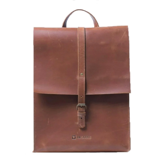 Кожаный рюкзак INCARNE Gloria Коньяк - цена, характеристики, отзывы, рассрочка, фото 1