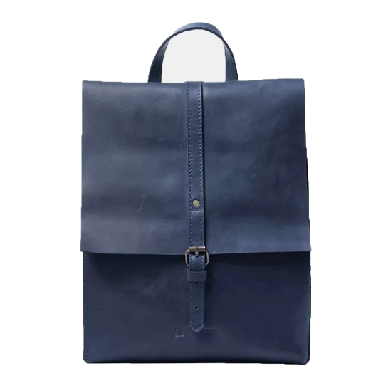 Шкіряний рюкзак INCARNE Gloria Синій - ціна, характеристики, відгуки, розстрочка, фото 1