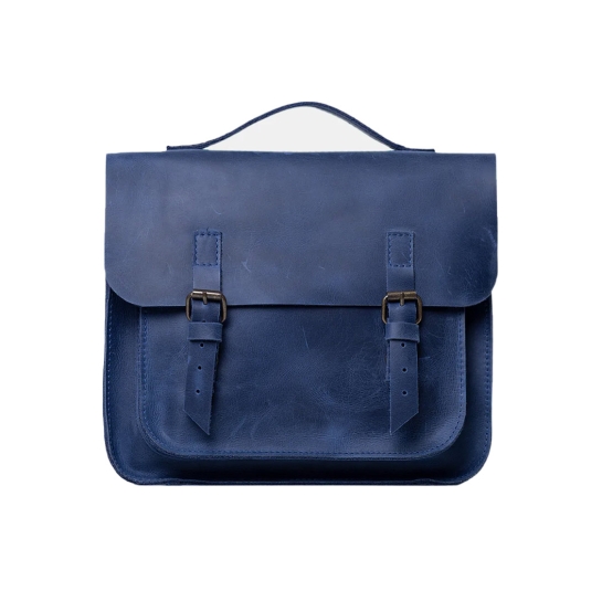 Шкіряна сумка-трансформер INCARNE Story Синій - ціна, характеристики, відгуки, розстрочка, фото 1