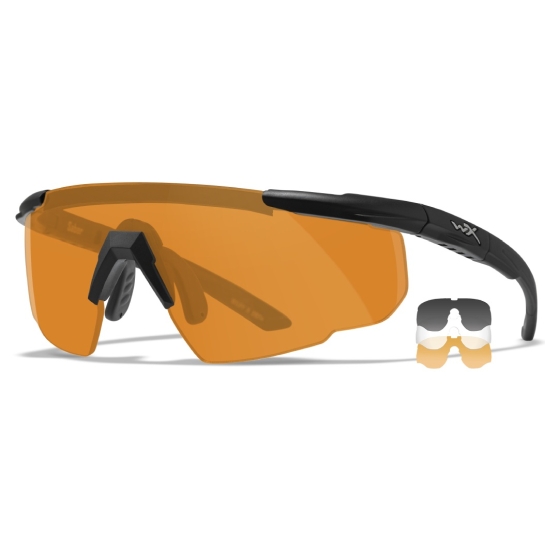 Балістичні окуляри Wiley X SABER ADV Orange/Transparent Lenses (без кейсу) - ціна, характеристики, відгуки, розстрочка, фото 2