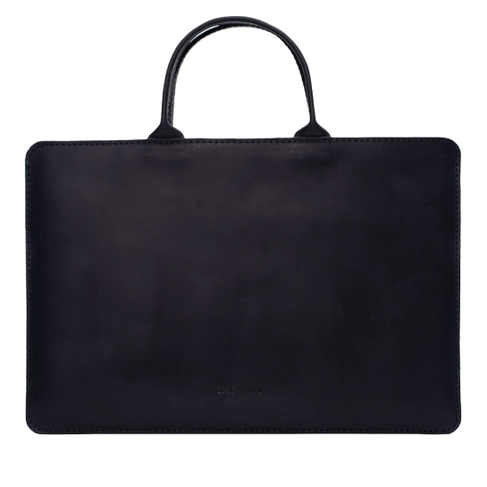 Кожаный чехол INCARNE Stem чёрный для MacBook Pro 14