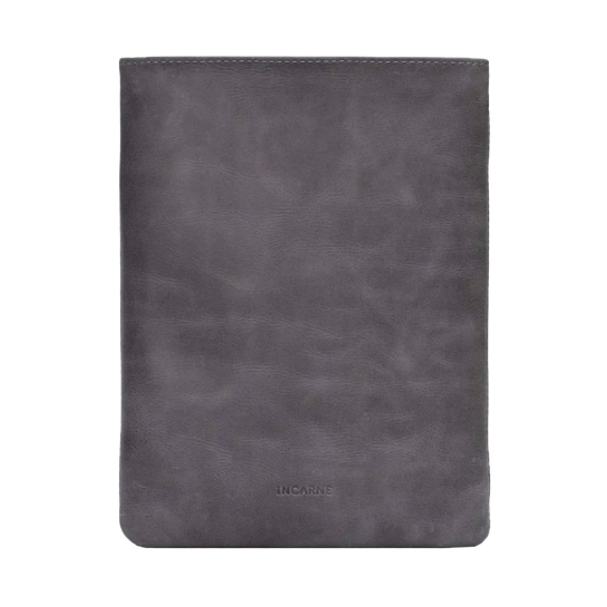 Кожаный чехол INCARNE Wall серый для MacBook Air 13