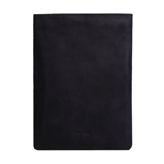 Кожаный чехол INCARNE Wall чёрный для MacBook Pro 14