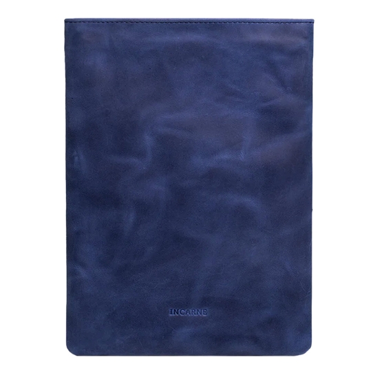 Кожаный чехол INCARNE Wall синий для MacBook Pro 16