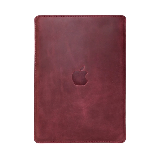 Кожаный чехол INCARNE Free Port Plus бордо для MacBook Air 13