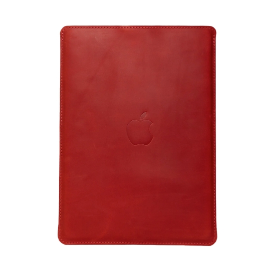 Кожаный чехол INCARNE Free Port Plus красный для MacBook Air 13