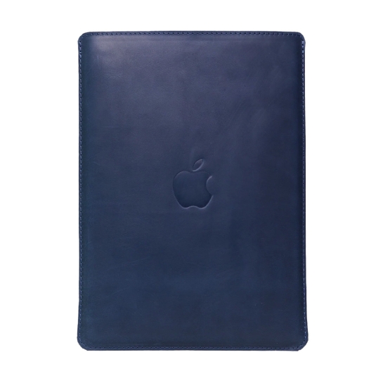 Кожаный чехол INCARNE Free Port Plus синий для MacBook Pro 14